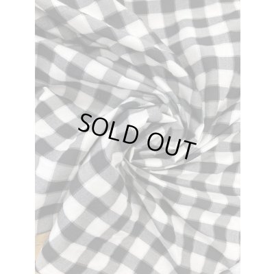 画像7: 生地：チェックコットン100％（黒／白）