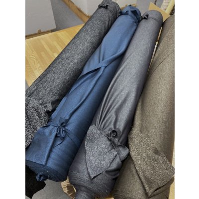 画像7: 生地：ウール／ポリエステルヨロケジャガードニット（茶系）