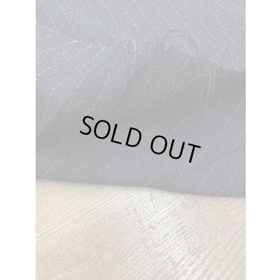 画像4: 生地：薄手ウールガーゼストライプ柄（黒）