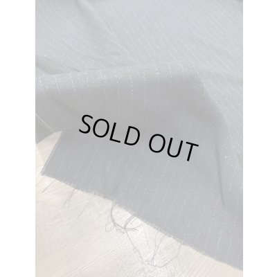 画像5: 生地：薄手ウールガーゼストライプ柄（黒）