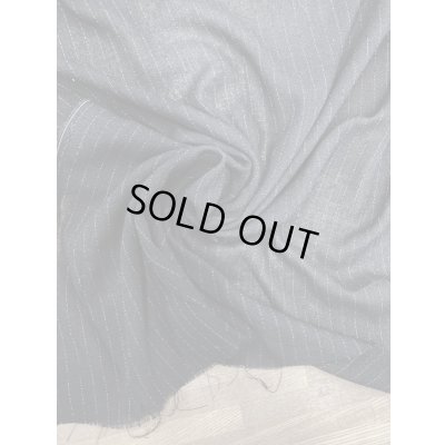 画像7: 生地：薄手ウールガーゼストライプ柄（黒）