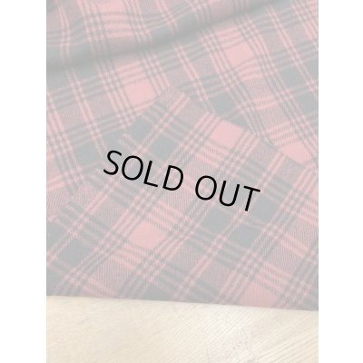 画像3: 生地：ウール100％チェック柄（赤／黒）