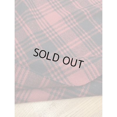 画像4: 生地：ウール100％チェック柄（赤／黒）