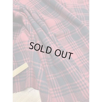 画像5: 生地：ウール100％チェック柄（赤／黒）