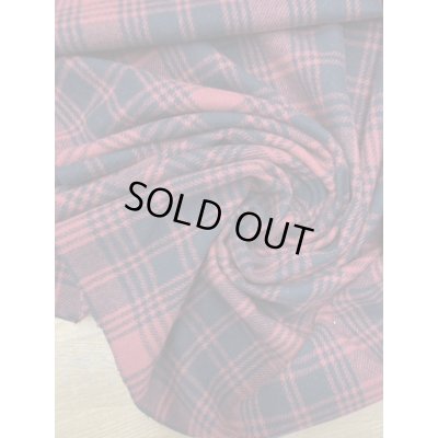 画像6: 生地：ウール100％チェック柄（赤／黒）