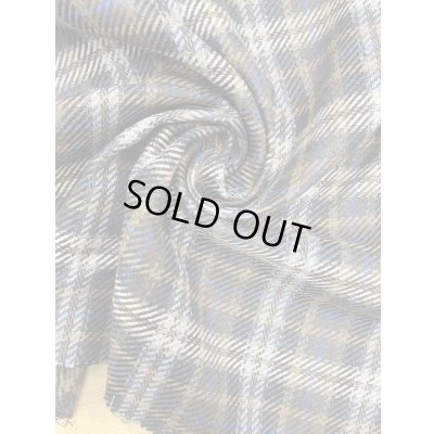 画像6: 生地：ポリウールチェック柄織り厚手（茶系）