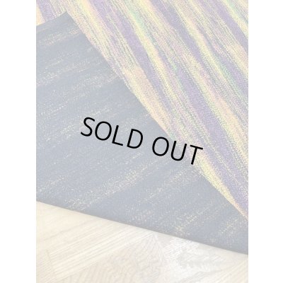 画像3: 生地：ポリ100％カラフルかすれストライプ柄プリント（オレンジ系）