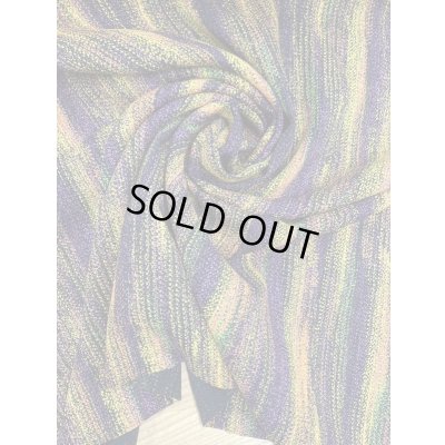 画像7: 生地：ポリ100％カラフルかすれストライプ柄プリント（オレンジ系）