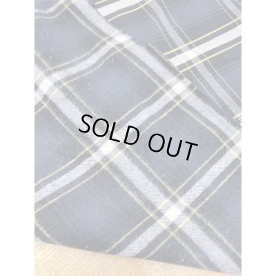 画像3: 生地：綿100％チェック柄裏起毛コットン（紺）