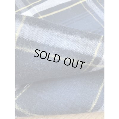 画像4: 生地：綿100％チェック柄裏起毛コットン（紺）