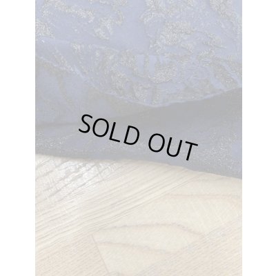 画像4: 生地：ポリエステル100％ラメふくれジャガード（紺／黒）