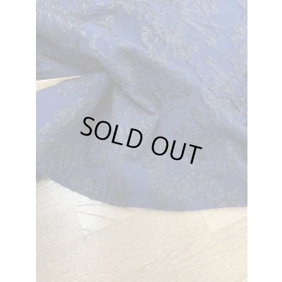 画像5: 生地：ポリエステル100％ラメふくれジャガード（紺／黒）