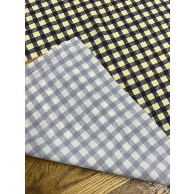 画像3: 生地：チェック柄ポリエステルプリント（イエローグリーン）