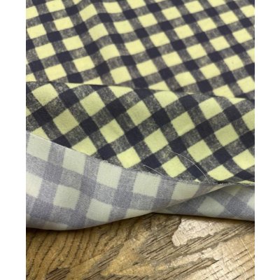 画像4: 生地：チェック柄ポリエステルプリント（イエローグリーン）