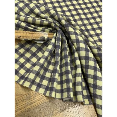 画像5: 生地：チェック柄ポリエステルプリント（イエローグリーン）