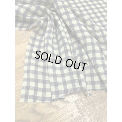 画像4: 生地：チェック柄ポリエステルプリント（くすみグリーン）