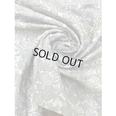 画像6: 生地：ポリエステル100％花柄ジャガード（グレー）