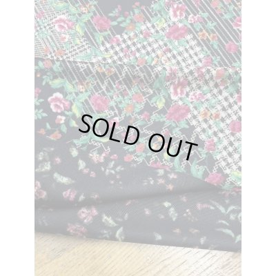 画像5: 生地：花柄ポリエステル100％プリントニット（黒）