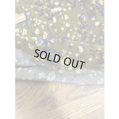 画像4: 生地：ダブル幅キュプラレーヨン花柄プリント（からし／黄色）