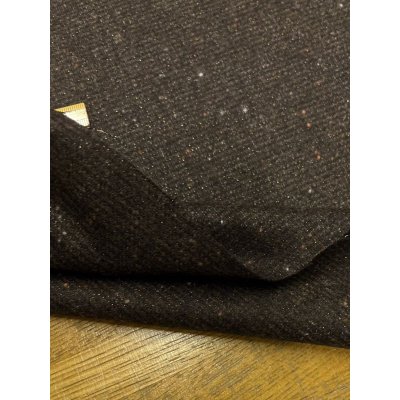 画像4: 生地：ウール・ナイロン・ポリ、ラメ入りネップツイード（茶／黒）