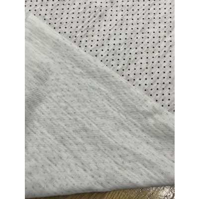 画像3: 生地：綿100％水玉柄シャンブレー天竺ニット（白／黒）