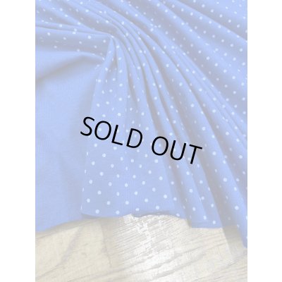 画像6: 生地：綿100％水玉柄天竺ニット（ブルー／白）
