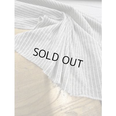 画像6: 生地：綿100％縦縞織りニット（グレー／白）