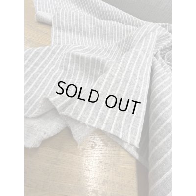 画像8: 生地：綿100％縦縞織りニット（グレー／白）