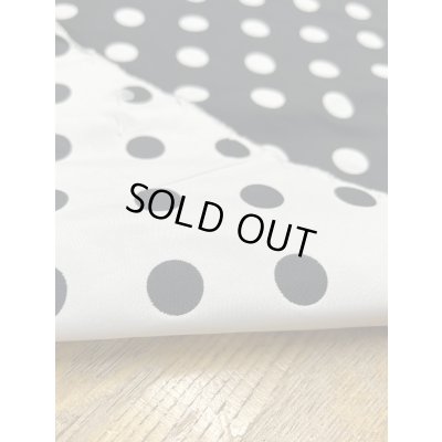 画像4: 生地：ポリエステル100％Wフェイスドットジャガード（黒／白）