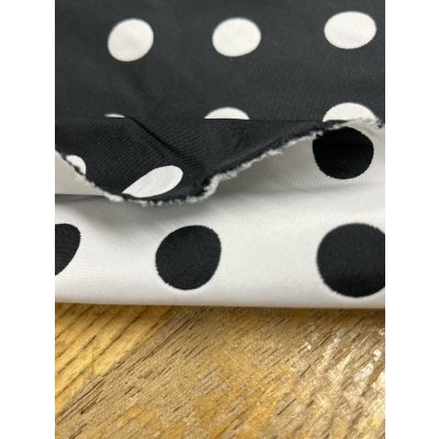 画像5: 生地：ポリエステル100％Wフェイスドットジャガード（黒／白）