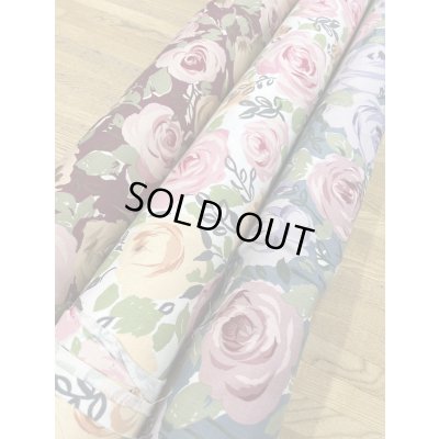 画像7: 生地：綿100％薔薇柄コットンツイル（ブルーグリーン)
