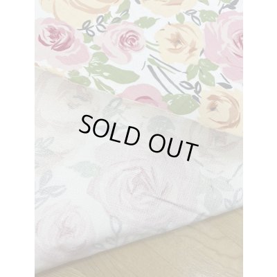 画像3: 生地：綿100％薔薇柄コットンツイル（オフ)