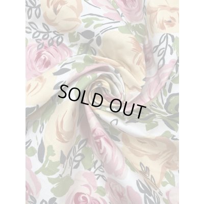 画像6: 生地：綿100％薔薇柄コットンツイル（オフ)