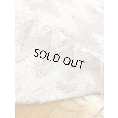 画像3: 生地：綿100％ジグザグ柄ジャガードニット（ベージュ／ピンク）