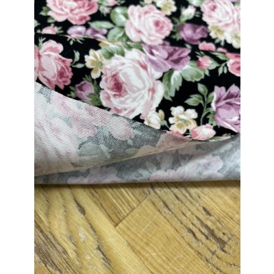 画像4: 生地：綿100％花柄コットンオックス（黒）