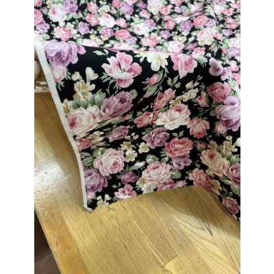 画像5: 生地：綿100％花柄コットンオックス（黒）