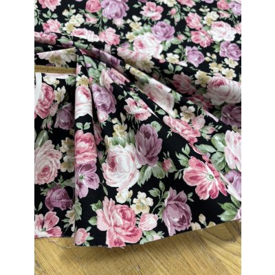 画像6: 生地：綿100％花柄コットンオックス（黒）