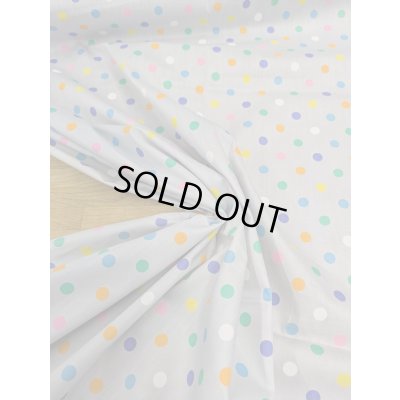 画像5: 生地:綿100%カラフル水玉柄(薄グレ―地)