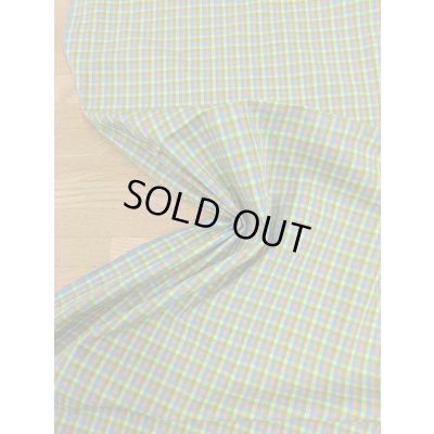 画像4: 生地：綿100％カラフルチェック柄小（グリーン系）