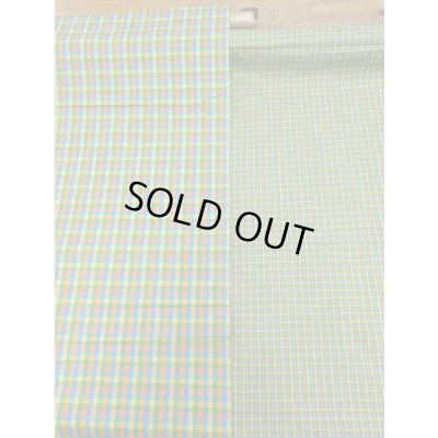 画像7: 生地：綿100％カラフルチェック柄中（グリーン系）