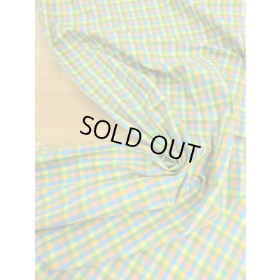 画像5: 生地：綿100％カラフルチェック柄中（グリーン系）