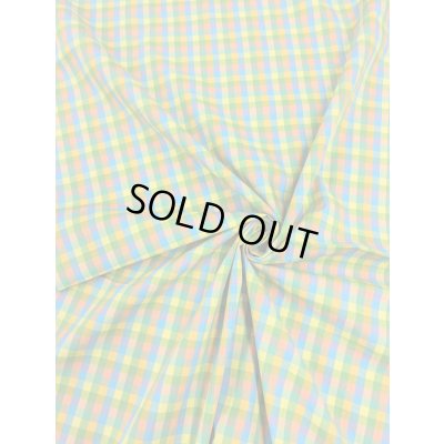 画像6: 生地：綿100％カラフルチェック柄中（グリーン系）