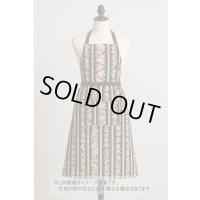 生地：綿100％花・ストライプ柄プリントシーチング（黒地）