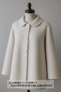 生地：幅広ウール100％圧縮ウール（オフ白）