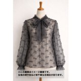 生地：ポリエステル100％ シフォンリボン装飾（黒）