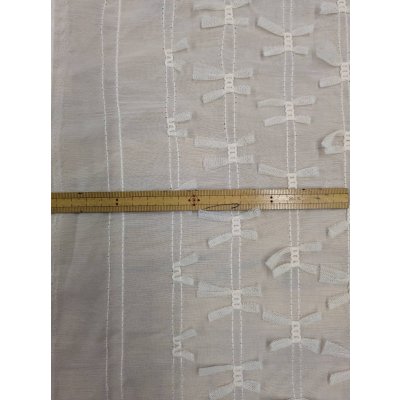 画像3: 生地：ポリエステル100％ シフォンリボン装飾（生成り）