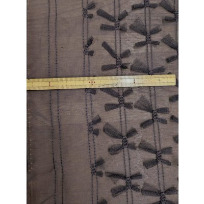 画像3: 生地：ポリエステル100％ シフォンリボン装飾（茶）