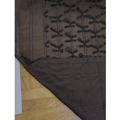 画像5: 生地：ポリエステル100％ シフォンリボン装飾（茶）