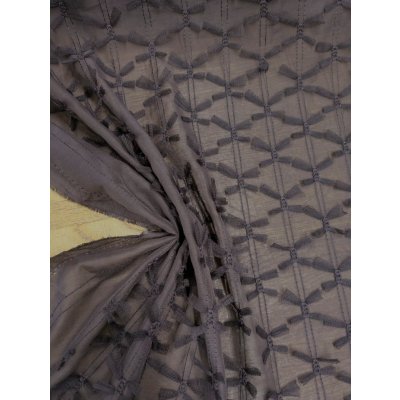 画像6: 生地：ポリエステル100％ シフォンリボン装飾（茶）