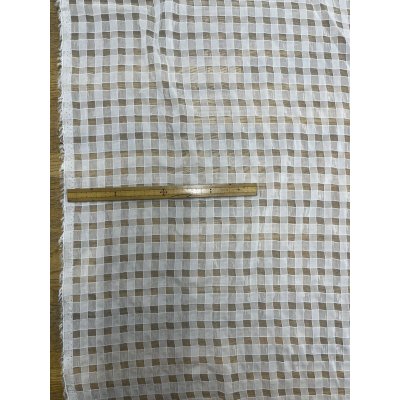 画像2: 生地：ポリエステル100％シアーギンガムチェック（白）